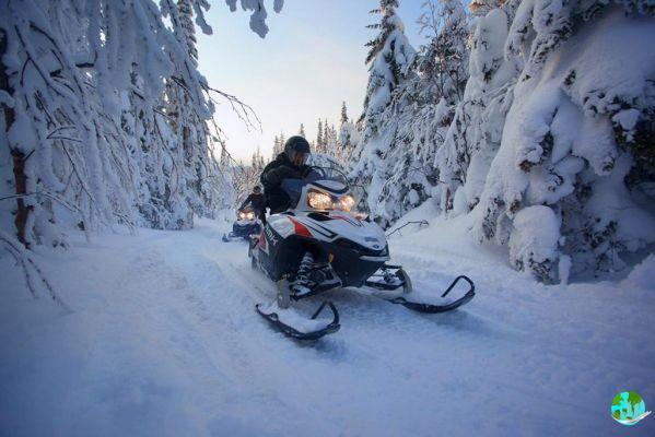 8 lugares para ir en moto de nieve en Quebec