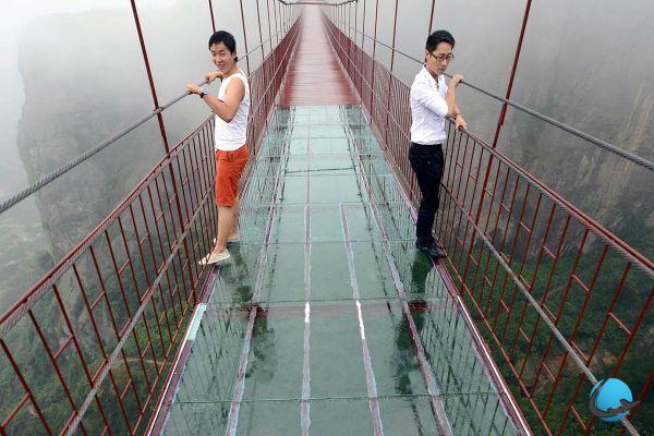 The longest glass bridge in the world is in China