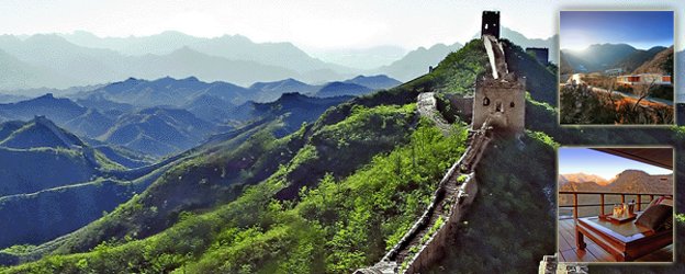 A luxury hotel on the Great Wall of China