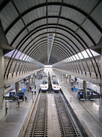 Salida en tren a la estación de Sevilla en transfer privado