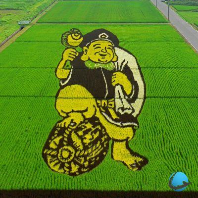 Japão: os incríveis campos de arroz de Inakadate