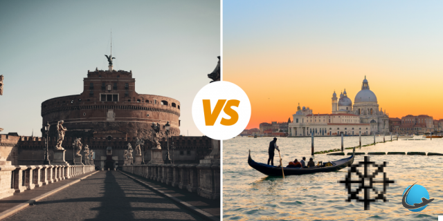 Roma ou Veneza: onde ir para as suas próximas férias?