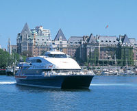 Ferry de pasajeros de alta velocidad desde Victoria, Columbia Británica a Seattle, Washington