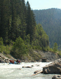Adventure and freshwater rafting