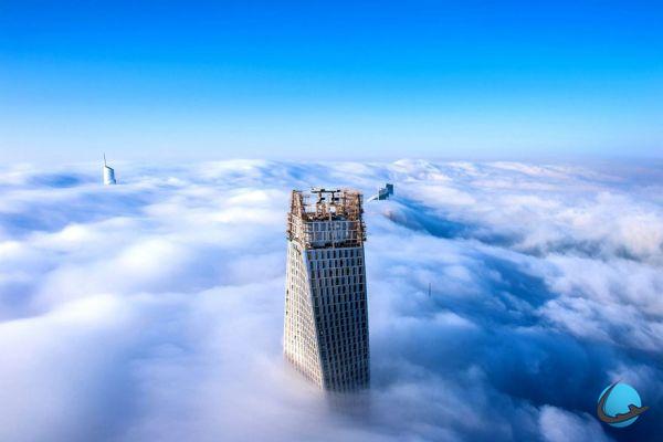 Fotos inquietantes de Dubai en las nubes