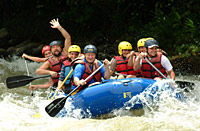 Rafting no rio Pacuare na Costa Rica