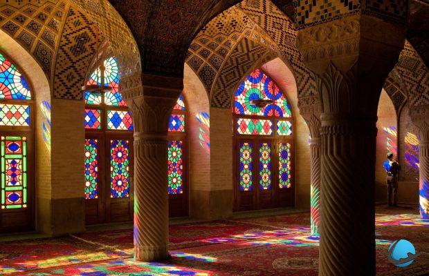 Experience the incredible colors of Nasir ol Molk Mosque