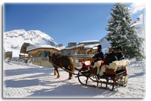 Luxury ski resorts in the French Alps