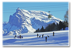 Luxury ski resorts in the French Alps