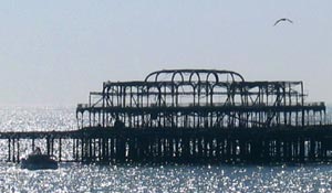 Brighton: la spiaggia ei moli