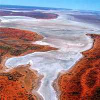 A helicopter tour from Ayers Rock to Uluru, Kata Tjuta and Lake Amadeus: 55 minute flight