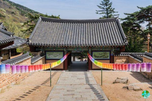 Alójate en un templo budista en Corea del Sur