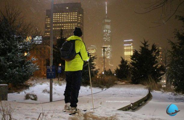 As melhores fotos da tempestade de neve em Nova York