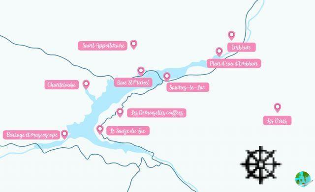 ¿Dónde dormir en el lago de Serre-Ponçon? Ciudades y alojamientos alrededor de Serre-Ponçon