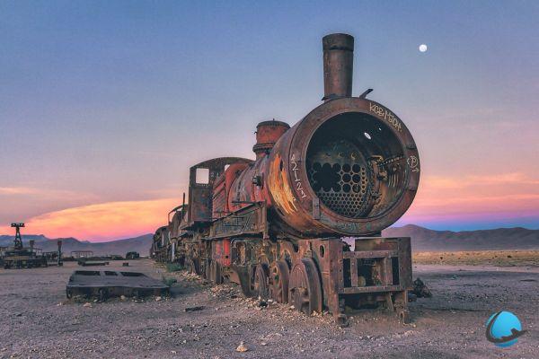 Fotos fascinantes de un cementerio de trenes en Bolivia