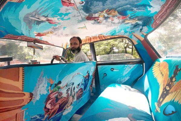En India, estos taxis son verdaderas obras de arte.