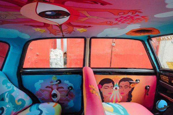 Na Índia, esses táxis são verdadeiras obras de arte