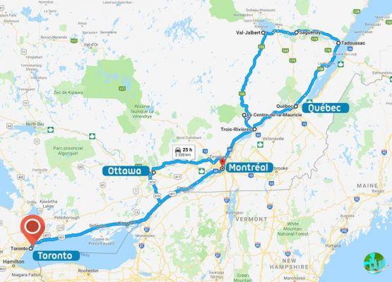 Itinerary for a 2 week road trip in Eastern Canada