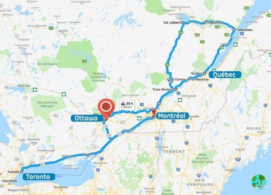 Itinerario per un viaggio di 2 settimane nel Canada orientale